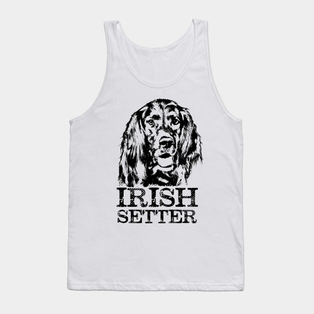 Irish Setter Dog Tank Top by Nartissima